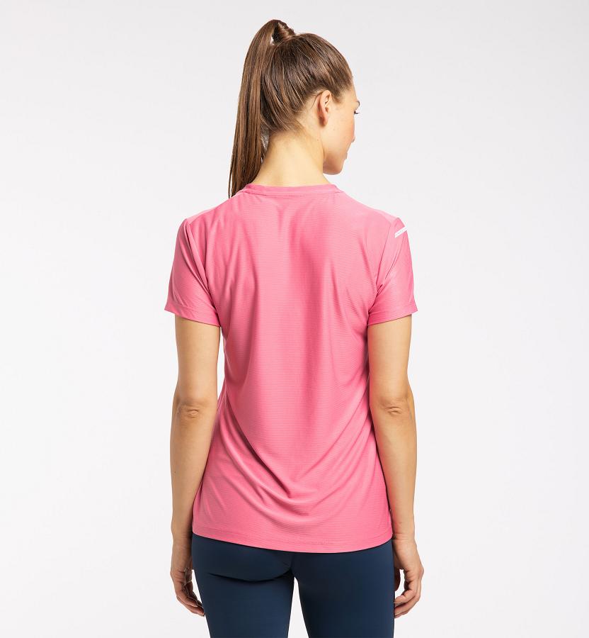 Haglöfs Womens L.I.M Tech T-Shirt Pink New Zealand 23805FNQL